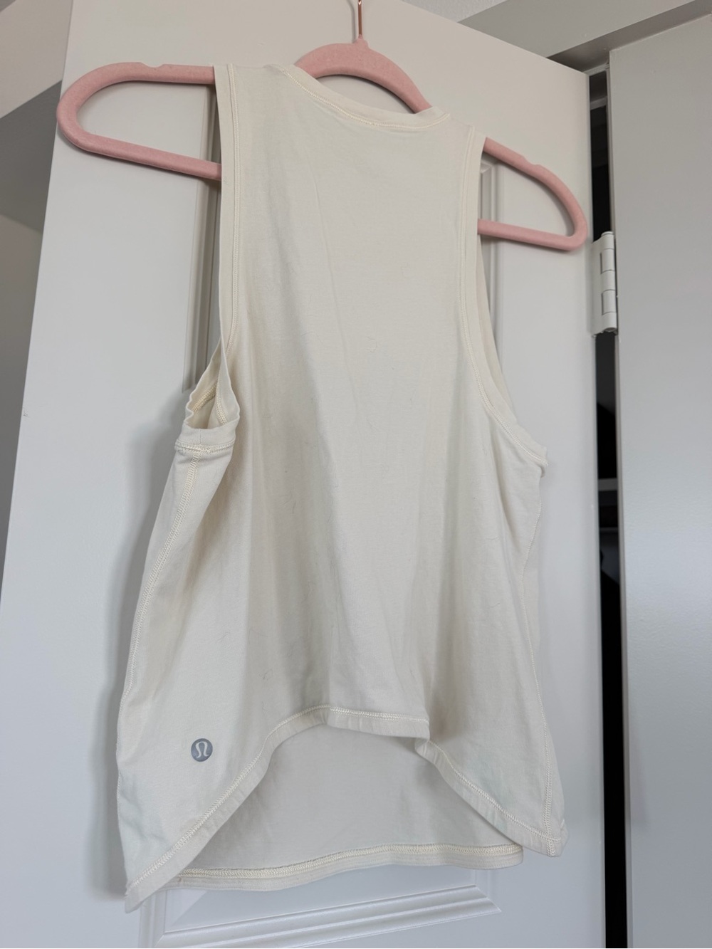 lululemon athletica Off-White Racerback Tank Top
